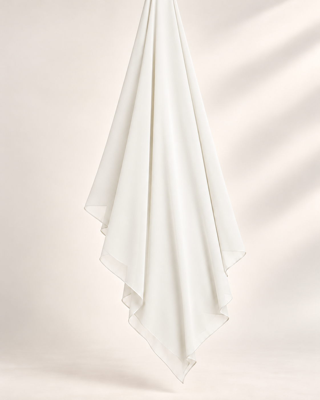 IVORY CHIFFON SCARF