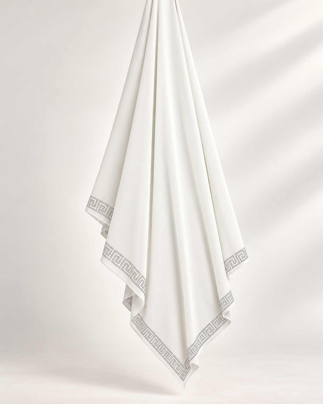 WHITE EMBELLISHED SHAWL