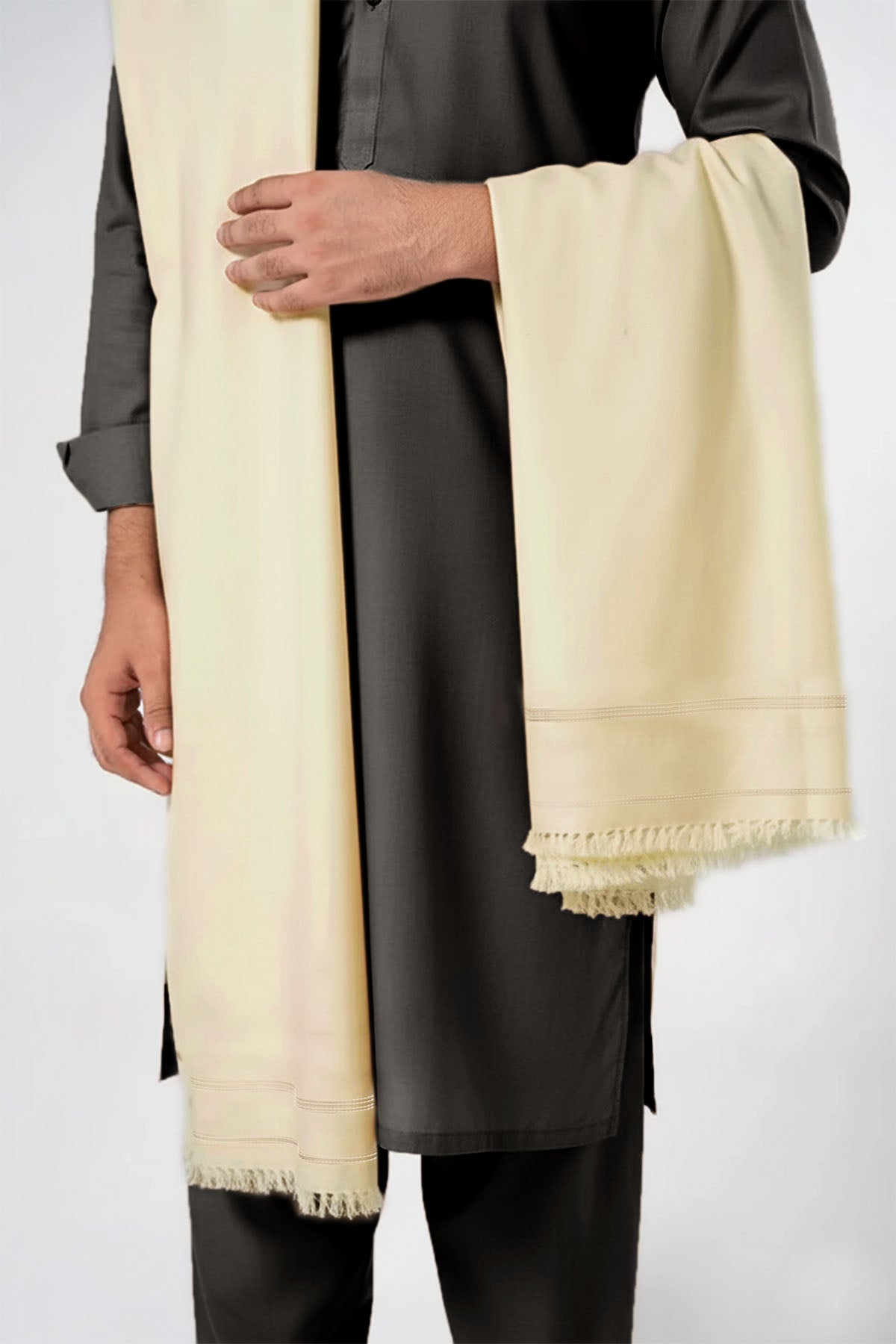 Men Shawl | Beige