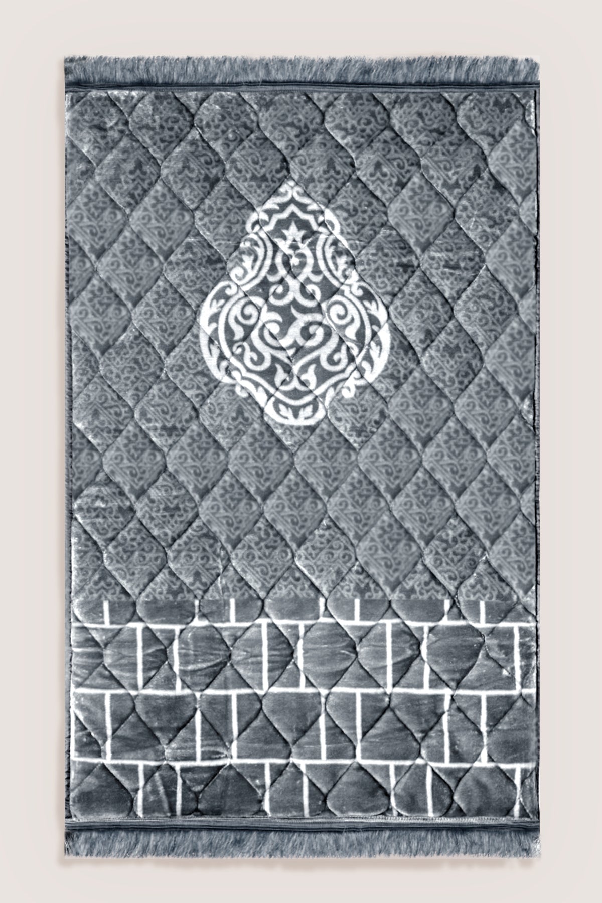Prayer Mat Timeless Grace | Light Grey | Cushioned
