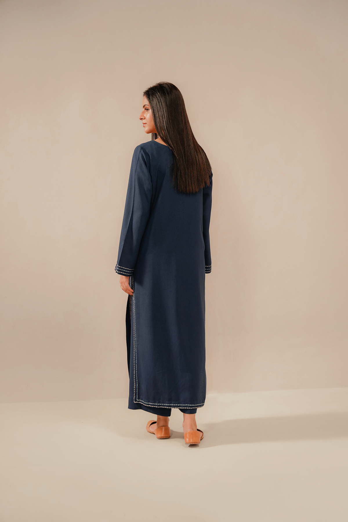 EMBROIDERED CO-ORD | INDIGO