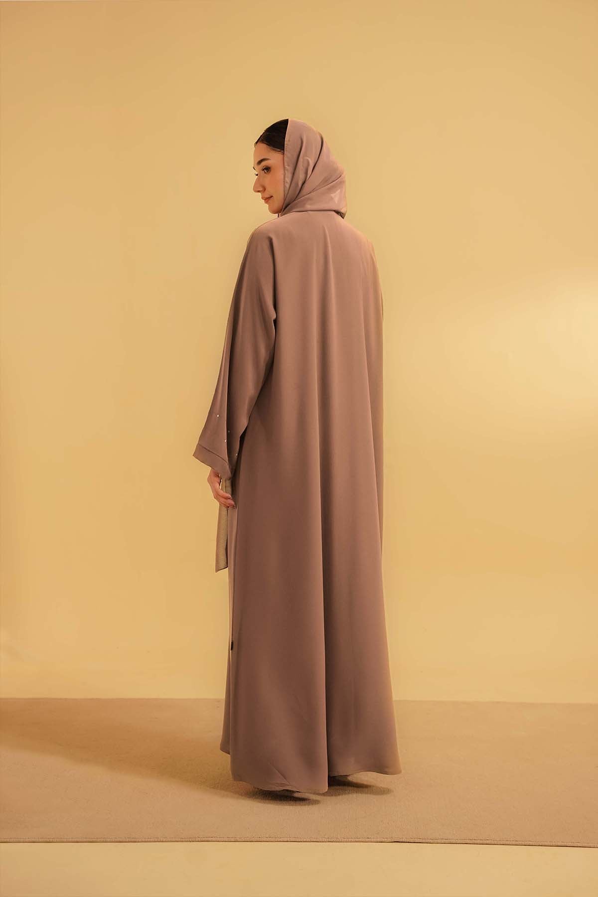 Embellished Abaya | Dusty Rose