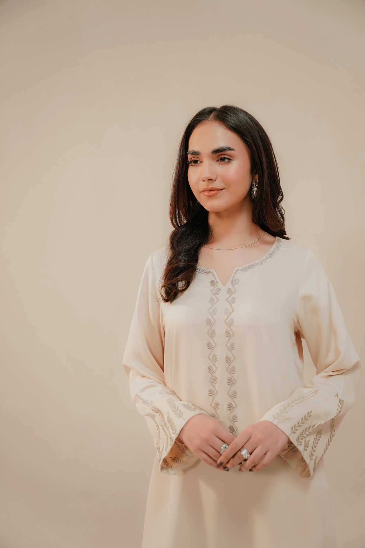 EMBROIDERED CO-ORD | IVORY WHISPER