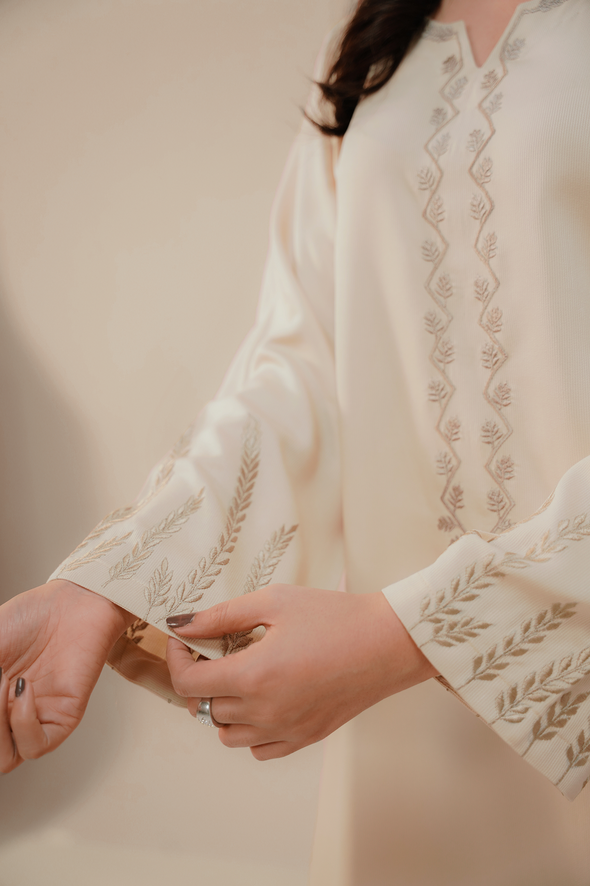 EMBROIDERED CO-ORD | IVORY WHISPER